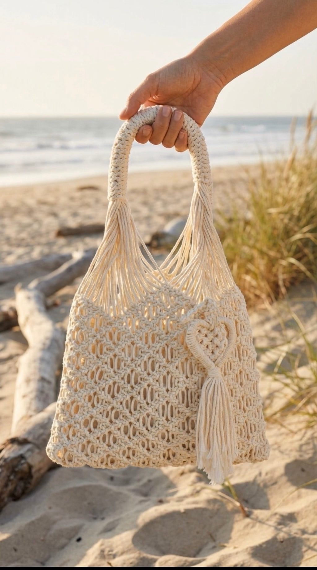 Handmade Macrame Bag, Unique Macrame Tote Bag, Macrame Shoulder  Purse,