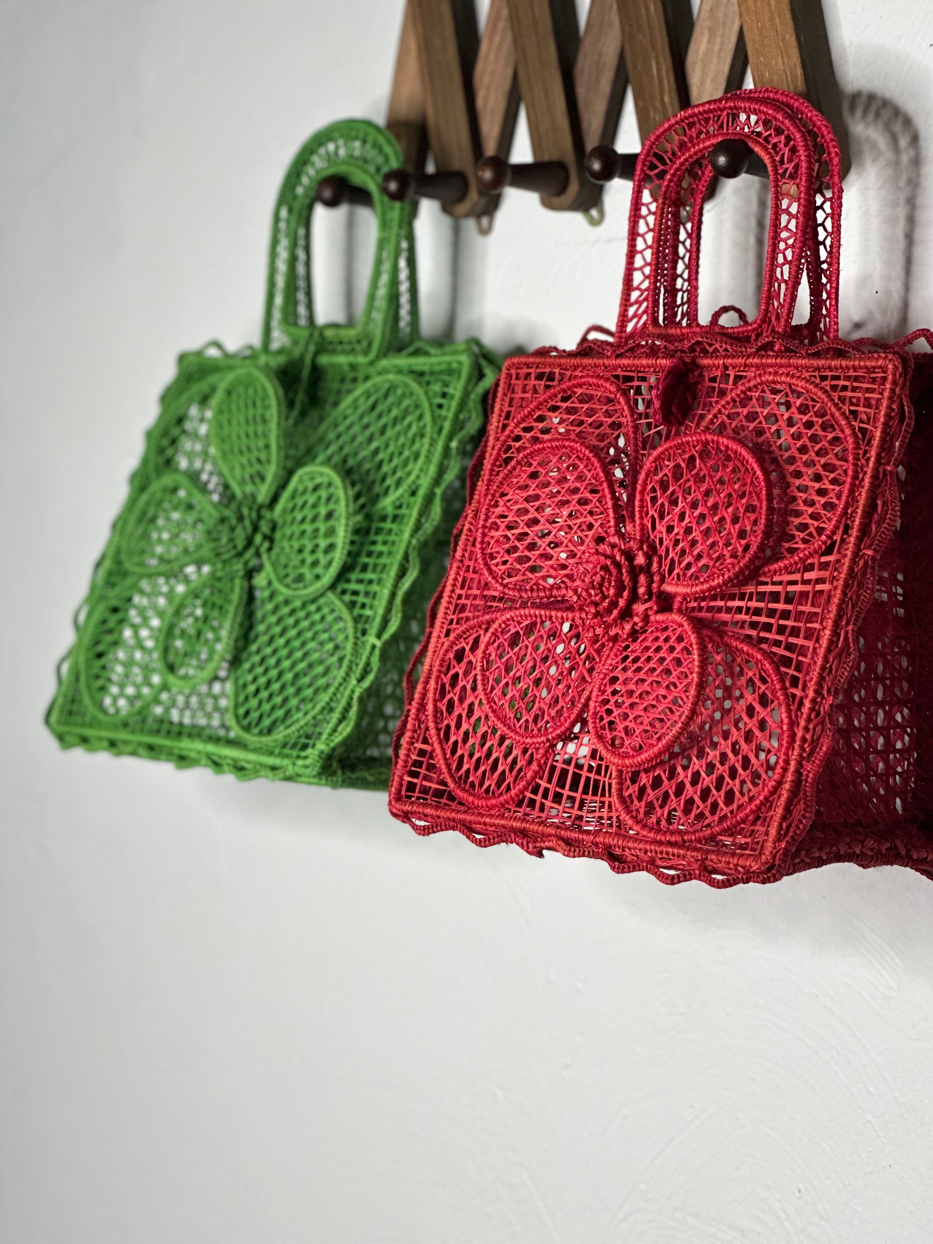 Crochet Flower Iraca Palm Bags,  Crochet Tote Bag,   Handmade Bag Colombian Bag, Sustainable Purse