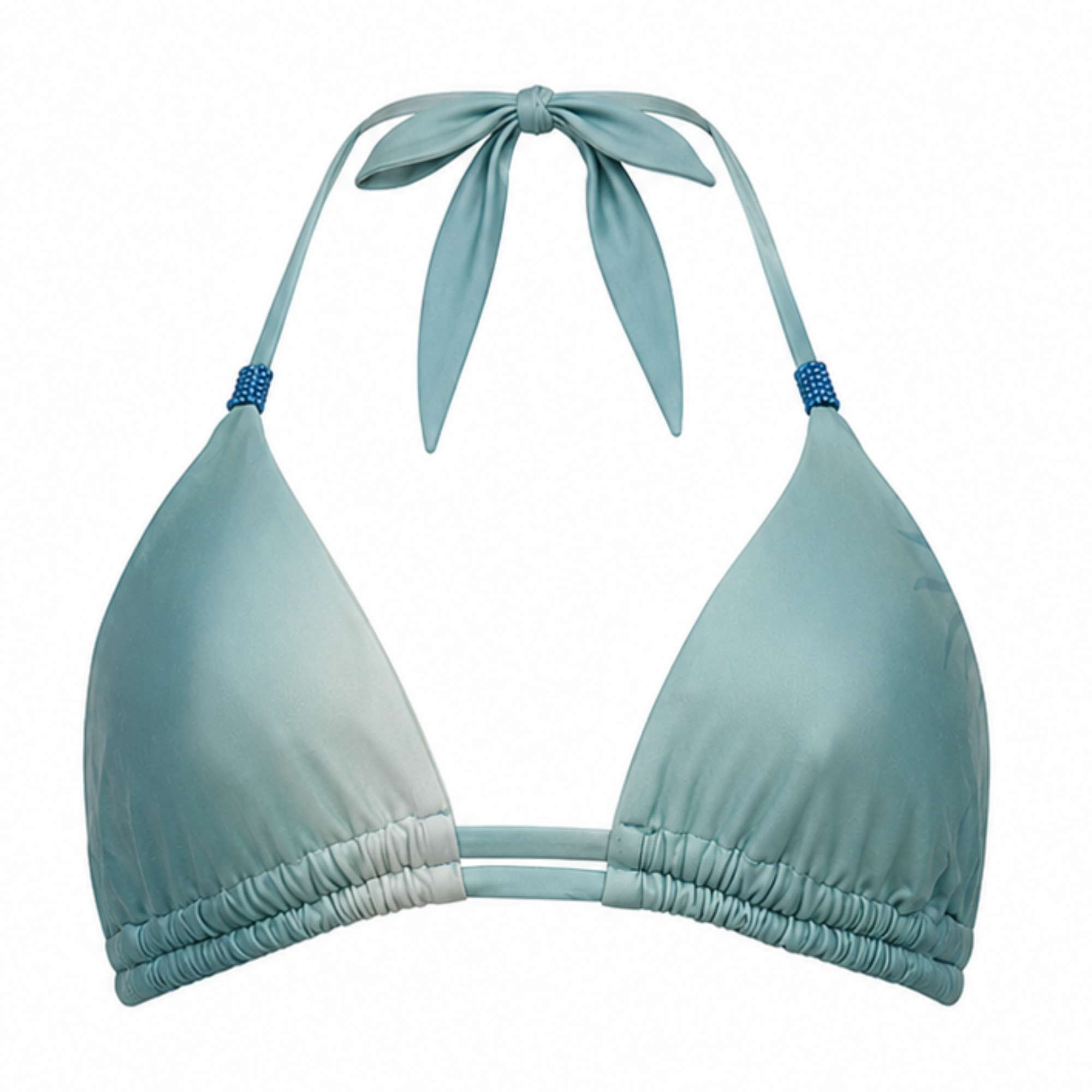 Hawaii Sunset Degradé Triangle Bikini Top, Double Strap Handmade Detail