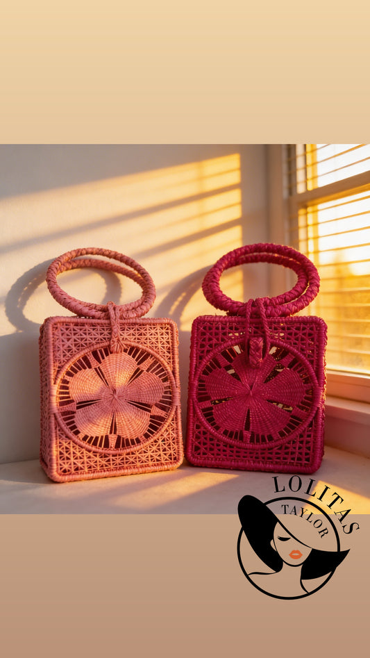 Handmade Colombian Iraca Palm Purse, Sustainable Straw Handbags, Eco-friendly Raffia Bags