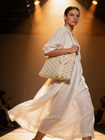 Handmade Macrame Bag, Unique Macrame Tote Bag, Macrame Shoulder  Purse,