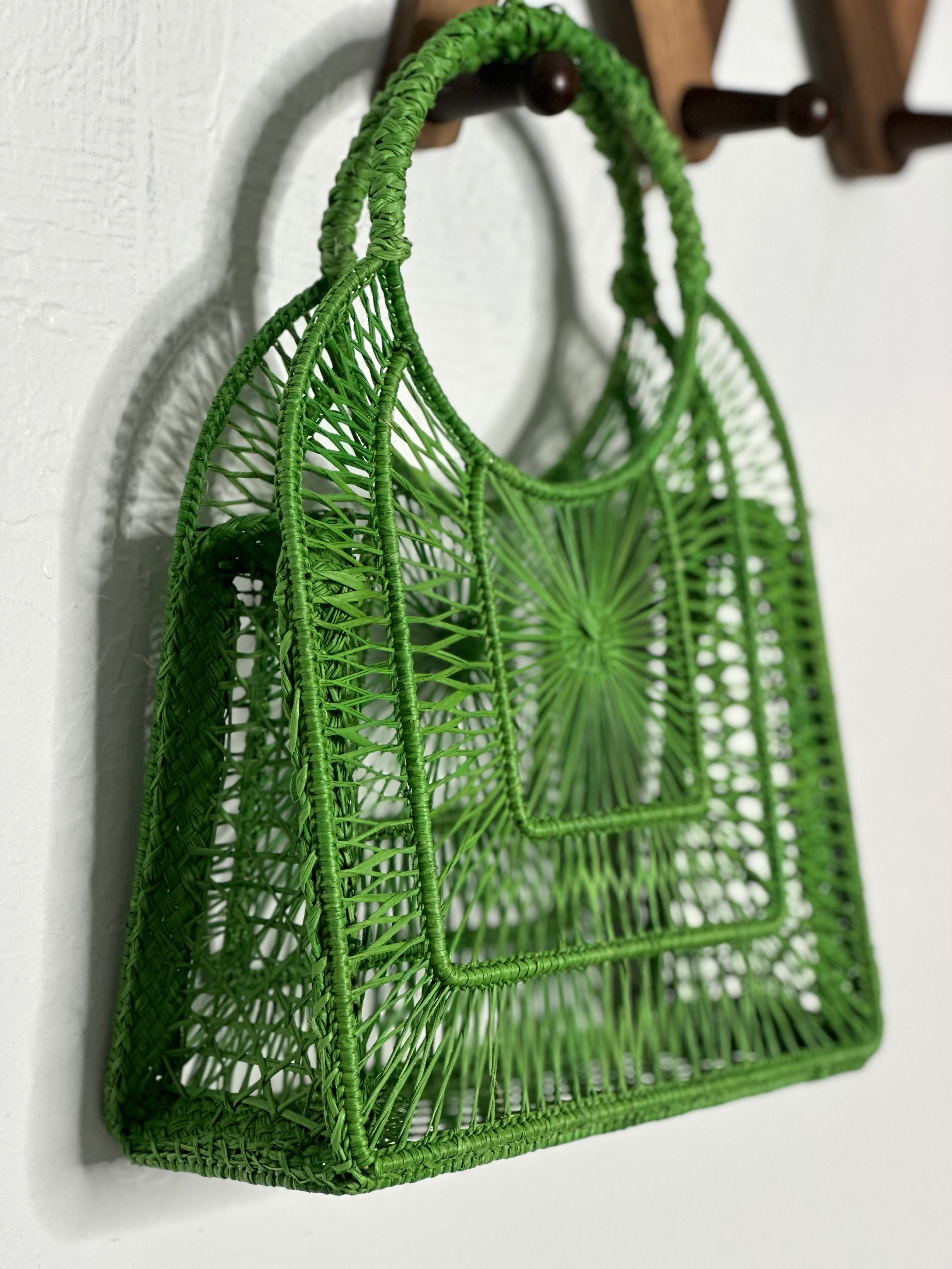 Woven Handmade Iraca Palm Bag, Eco-Friendly Wraist Bags