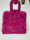Crochet Flower Iraca Palm Bags,  Crochet Tote Bag,   Handmade Bag Colombian Bag, Sustainable Purse