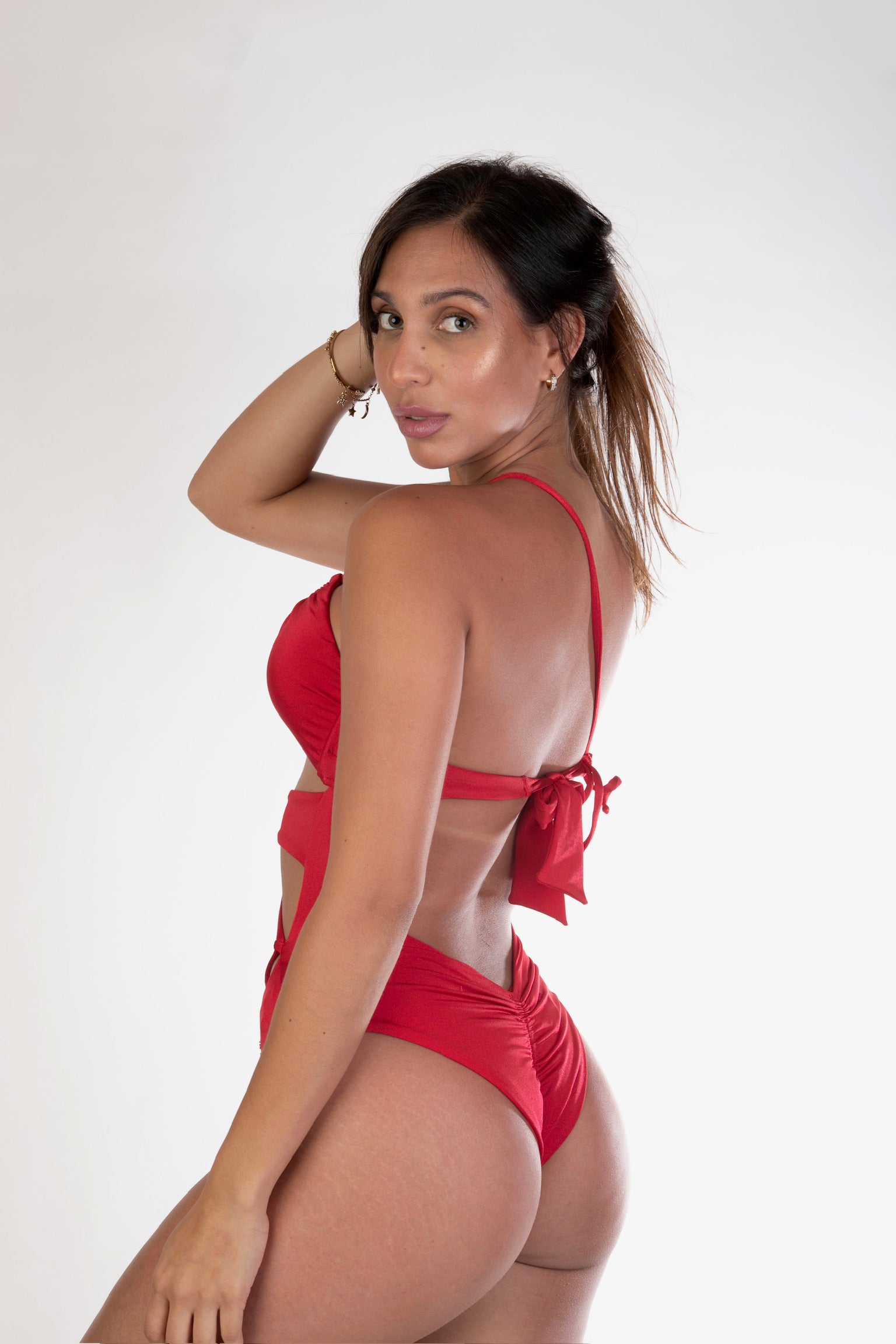 One Piece Asymmetrical Swimsuits, Luxury Bodysuit Swimwear, Resort Beachwear, Trendy Cut Out Bathing suit