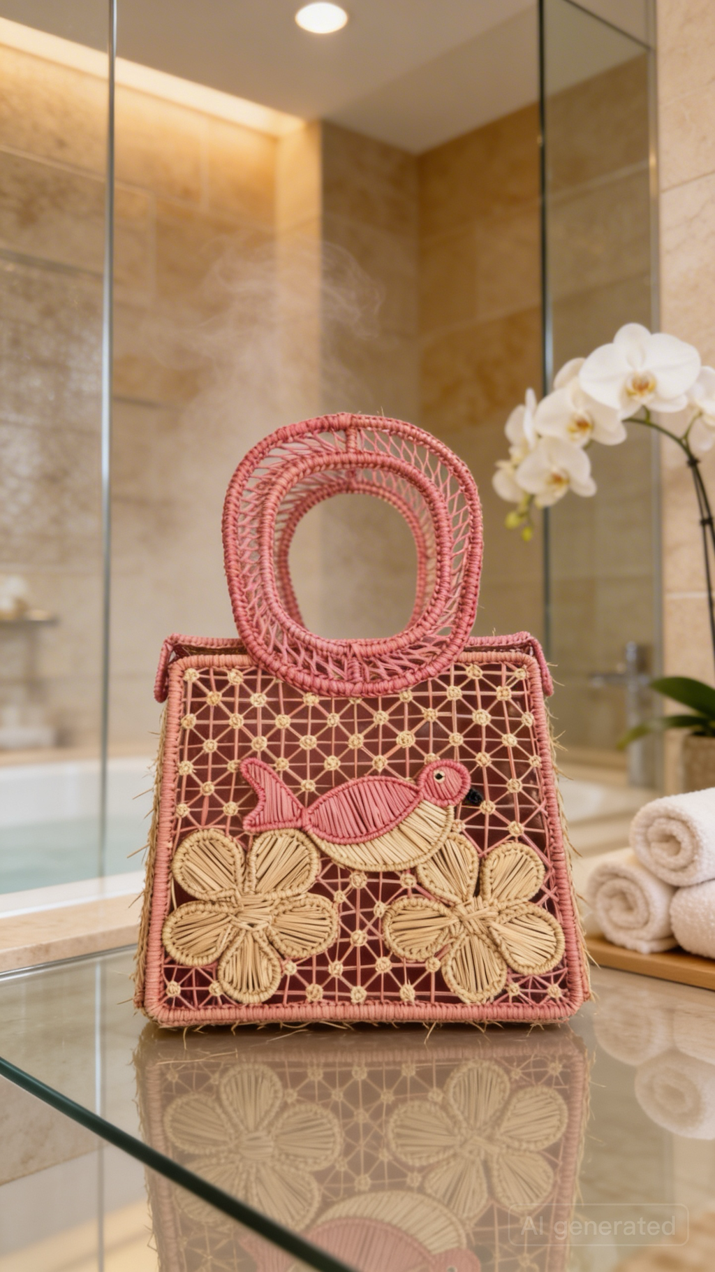 Handmade Colombian Straw Embroidered Bag, Top Handle Sustainable Raffia Bag, Eco-Friendly Iraca Palm Handbag, Bolso Tejido a Mano