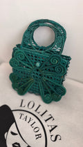 Small Crochet Butterfly Iraca Palm Bags, Eco-friendly Crochet Handbag, Handmade Colombian Raffia Bag, Sustainable Straw Purse