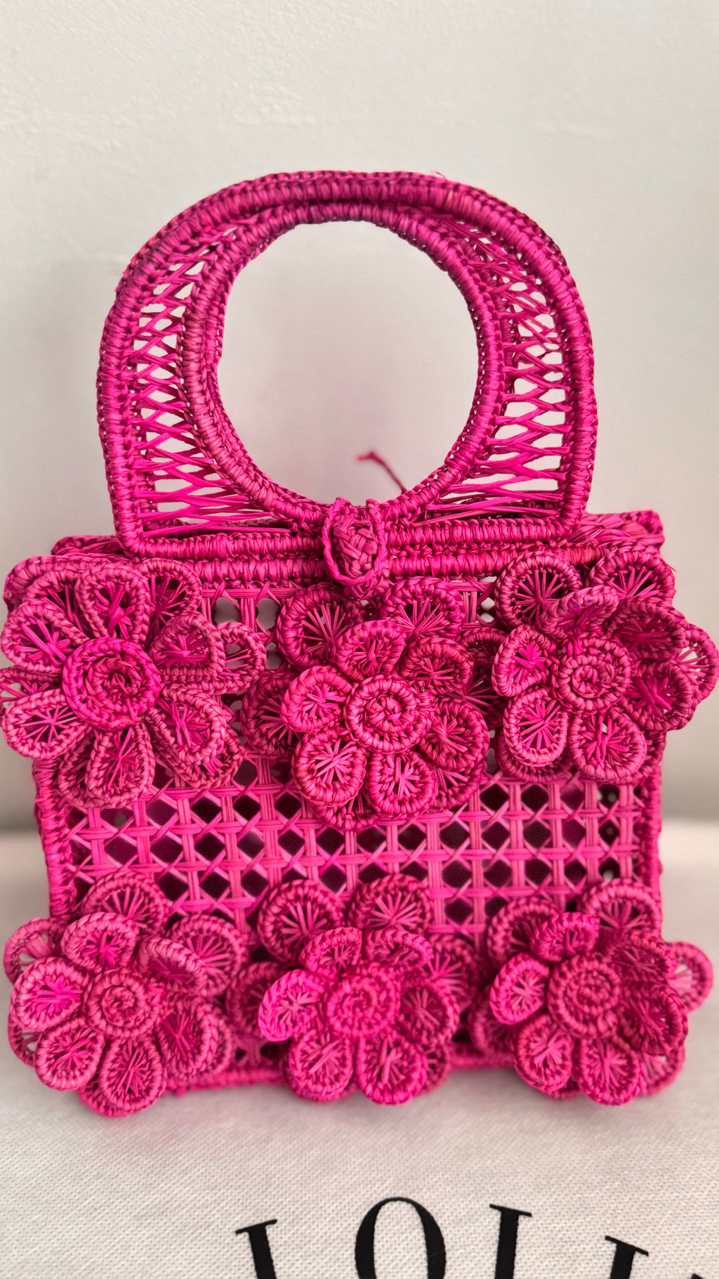 Handmade Straw Small Handbag, Colombian Iraca Palm Purse, Eco Friendly Straw Craft Flower Bag (Copy)
