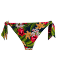 Hawaii Tropical Floral Bikini Bottom Moderate Coverage, Tie Side Bottom