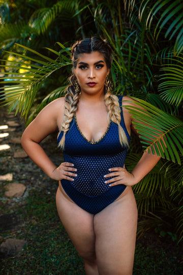 Luxury  Mesh One Piece Swimsuit , Sexy Bathing Suit One Piece