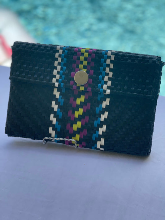 Handmade Clutch Mexican Purse, Mexican Handwoven Clutch