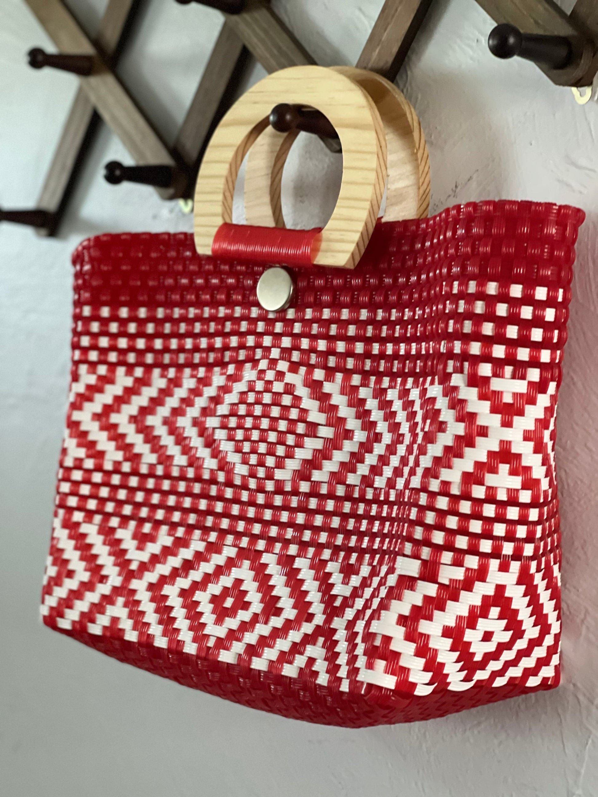 Mexican Handbag. Recycled Plastic Bag. Mexican Bag With 
